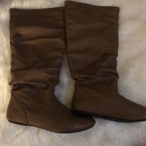 Light Brown Slouch Boots